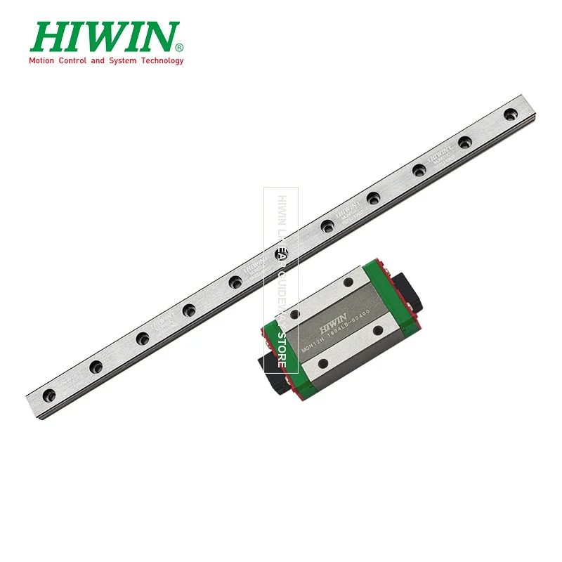 Stainless Steel HIWIN MGN12 Linear Rail 280 300 320 330 350 370 380 400 450 500 550mm MGN12 Linear Guide + MGN12H Slider Block