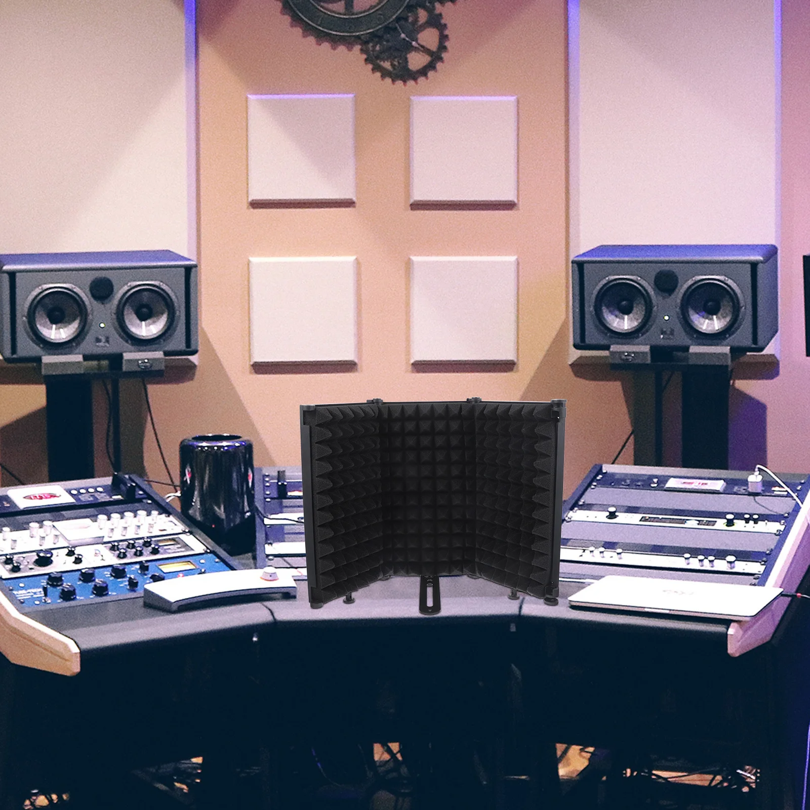 1 مجموعة طوي ميكروفون تصفية درع إسفنجة معدنية الحد من الضوضاء هيئة التصنيع العسكري يندبروف غطاء تسجيل استوديو عزل المعدات #1