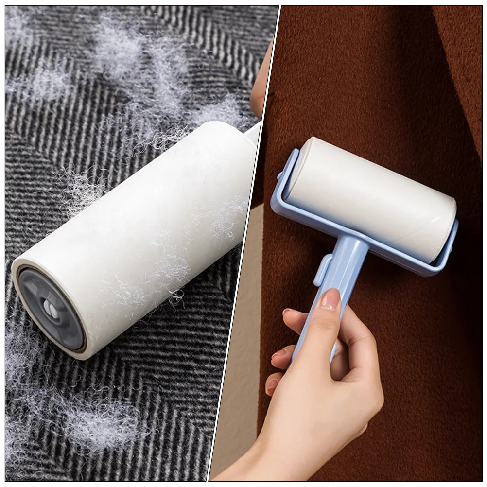 

8pcs Dust Removal Roller Paper For Clothes Pet Hair Cleaning Tool Sticky Lint Remover Accessory Replacement Roll Paper Car Seat