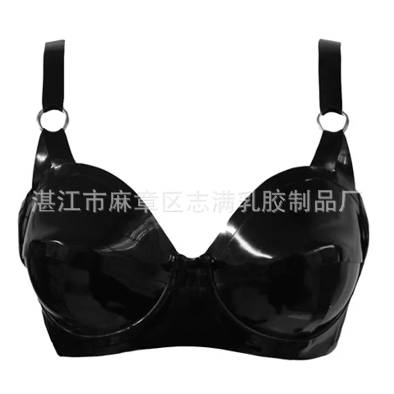 

Latex Underwear Bra Sexy Latex Clothing Performance Underwear with Steel Ring European and American Fashion Latex Underwear