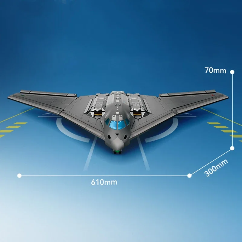 ทหาร USA H-20 Stealth Strategic BOMBER Fighter Building Blocks การวิเคราะห์จ่าสิบเอก COMBAT เครื่องบิน MOC อิฐของเล่นของขวัญ