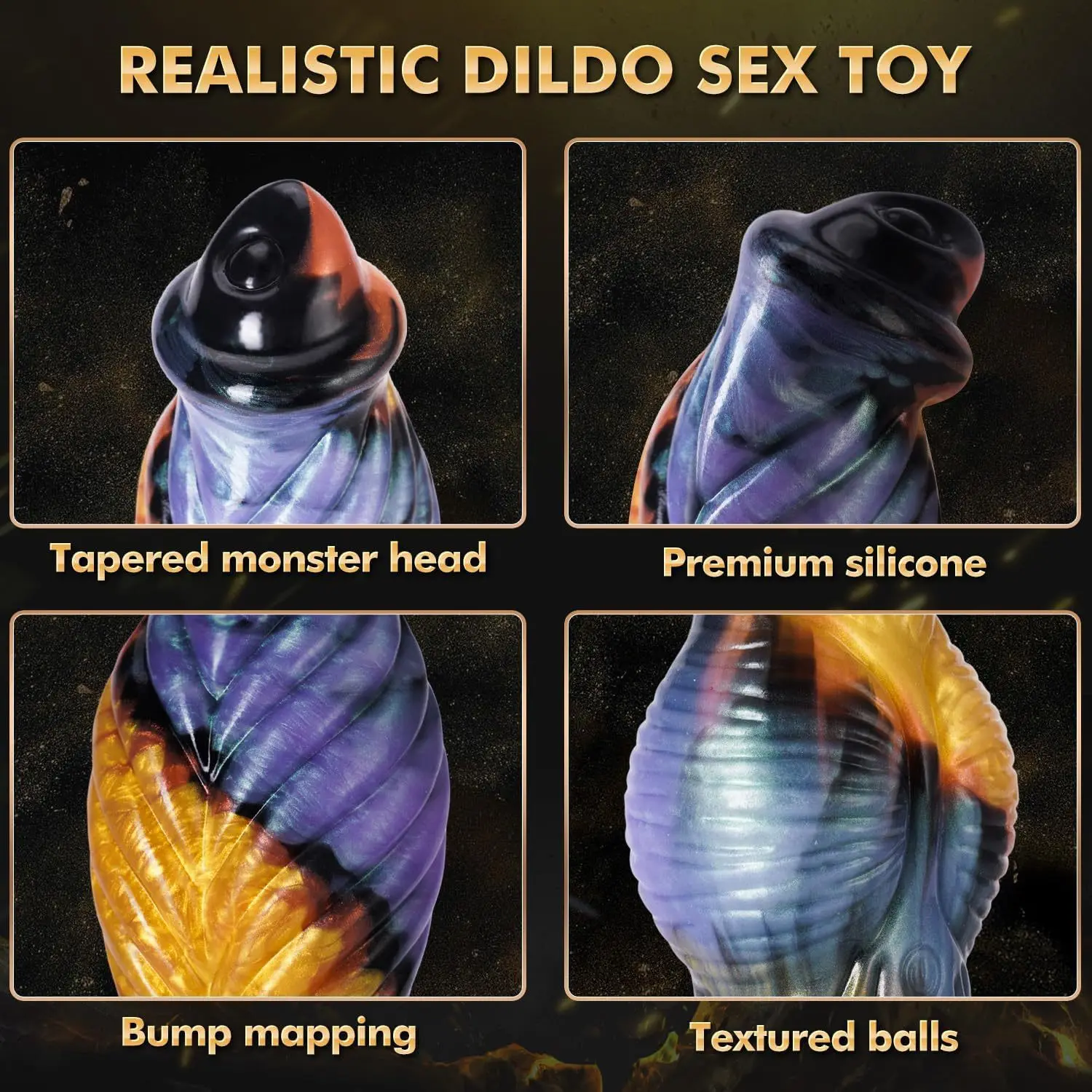 10" Thrusting Vibrator Huge Dragon Dildo Sex Toys Monster Remote Control Dildo Suction Cup Anal Toys Adult Product for Women - view 5