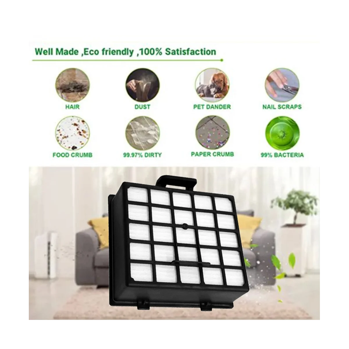 Filtro HEPA para aspiradora, accesorios de limpieza del hogar, 1 piezas, para BSGL3, BSGL32400, BSGL3251001