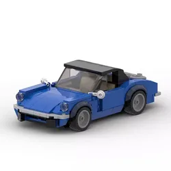 Technical Car MOC 1971 Spitfire Cabriolet Speed Vehicles Sets Building Blocks Toys For Children Christmas Gift