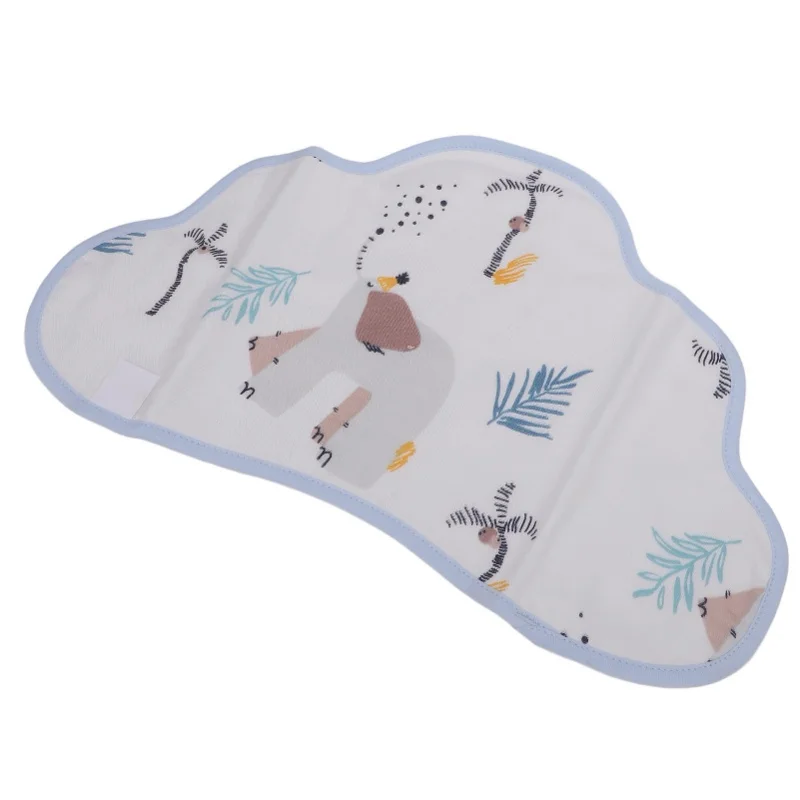 Babero de baba para bebé, babero de algodón suave y transpirable, trapo absorbente para eructar de algodón para bebés tipo 2