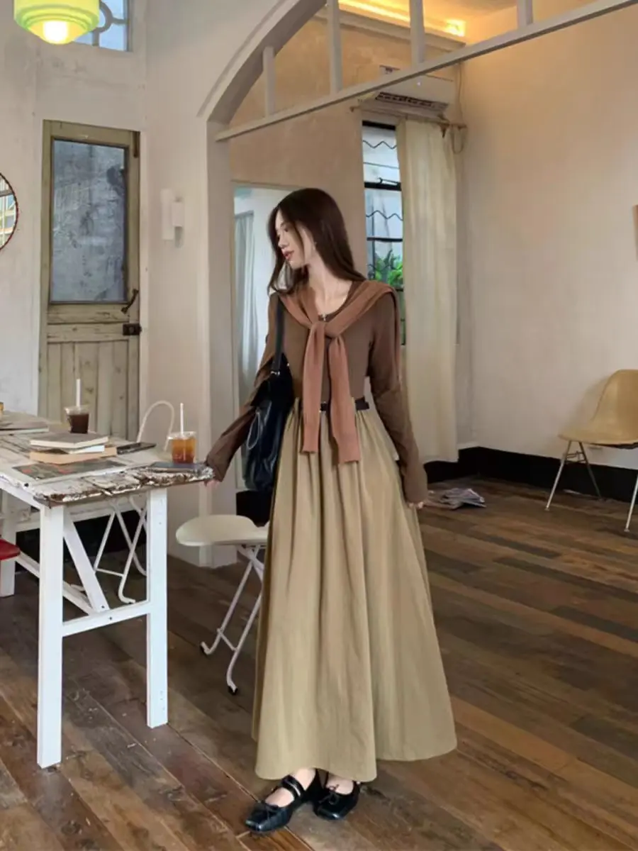 Vestidos femininos vestido para usar um casamento para mulher inverno veludo fofo maxi casual painéis abotoados aconchegante minimalista em camadas sexy