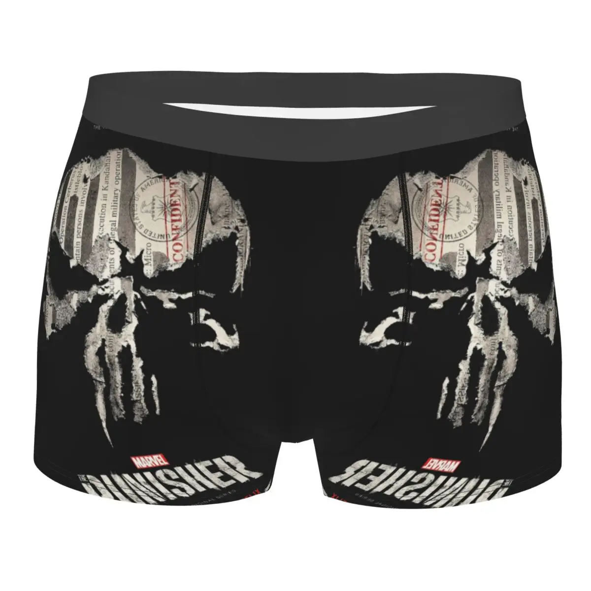 

Custom Punisher Skull Symbol Boxer Shorts For Homme 3D Print Cartoon Design Underwear Panties Briefs Soft Underpants