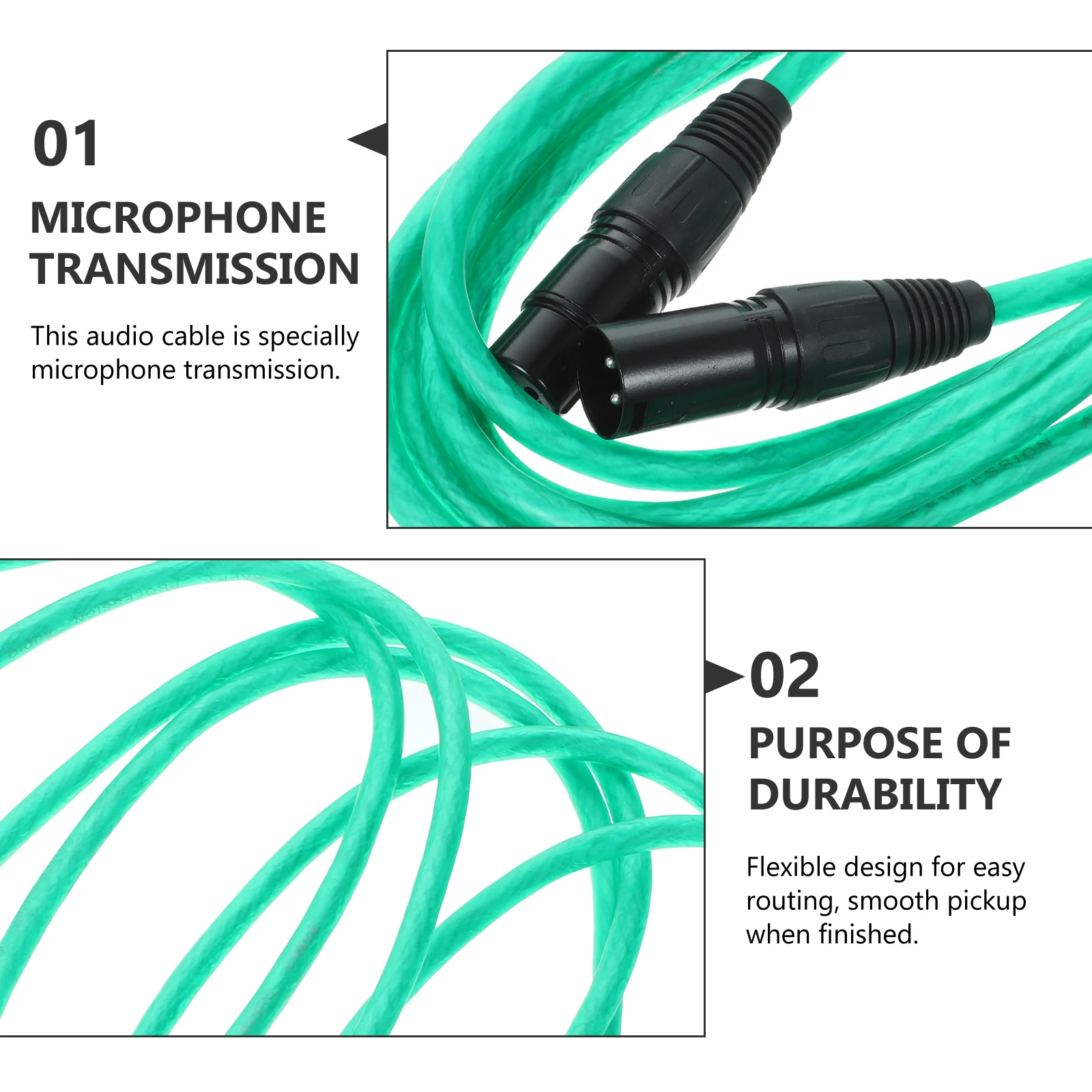 

Male to Female Audio Connection Microphone Audio Light Cable Wires Signal Cable Wires