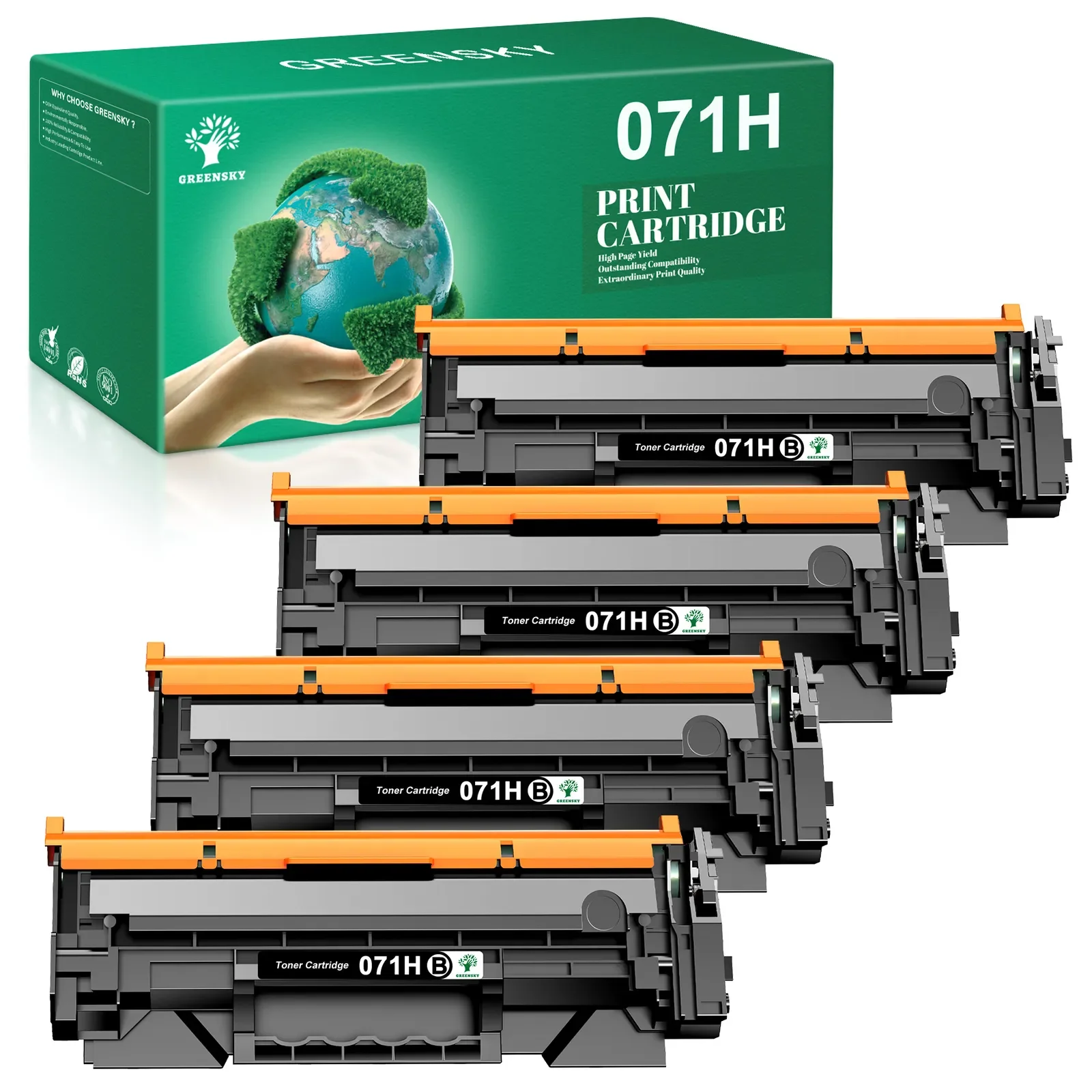 4x CRG-071H Black Toner Replace For Canon 071H LBP122dw MF272dw MF274dn Printer