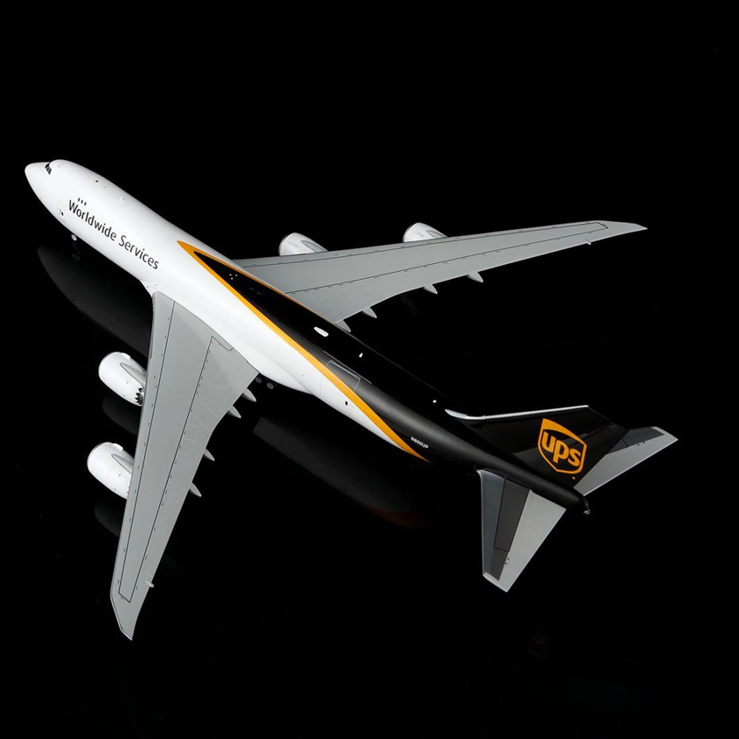 Avión coleccionable de aleación L2187, regalo, alas SQ 1:200 UPS Boeing B747-8F, avión fundido a presión, modelo N605UP con soporte