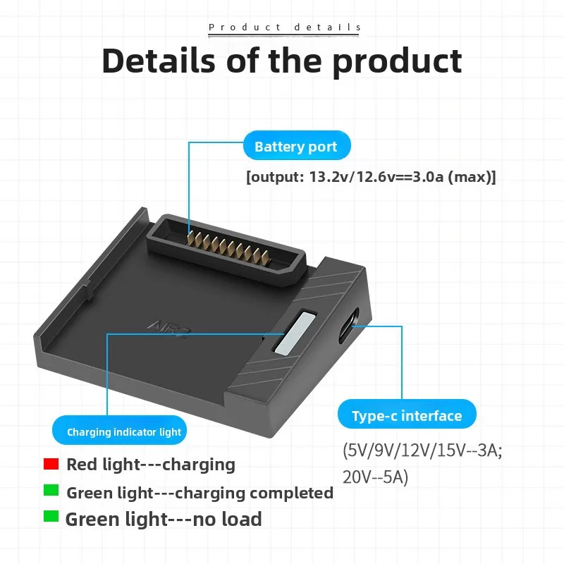For DJI MAVIC AIR 2/AIR 2S Charger Single-Channel Rechargeable Battery Gimbal Drone USB Charger view 2