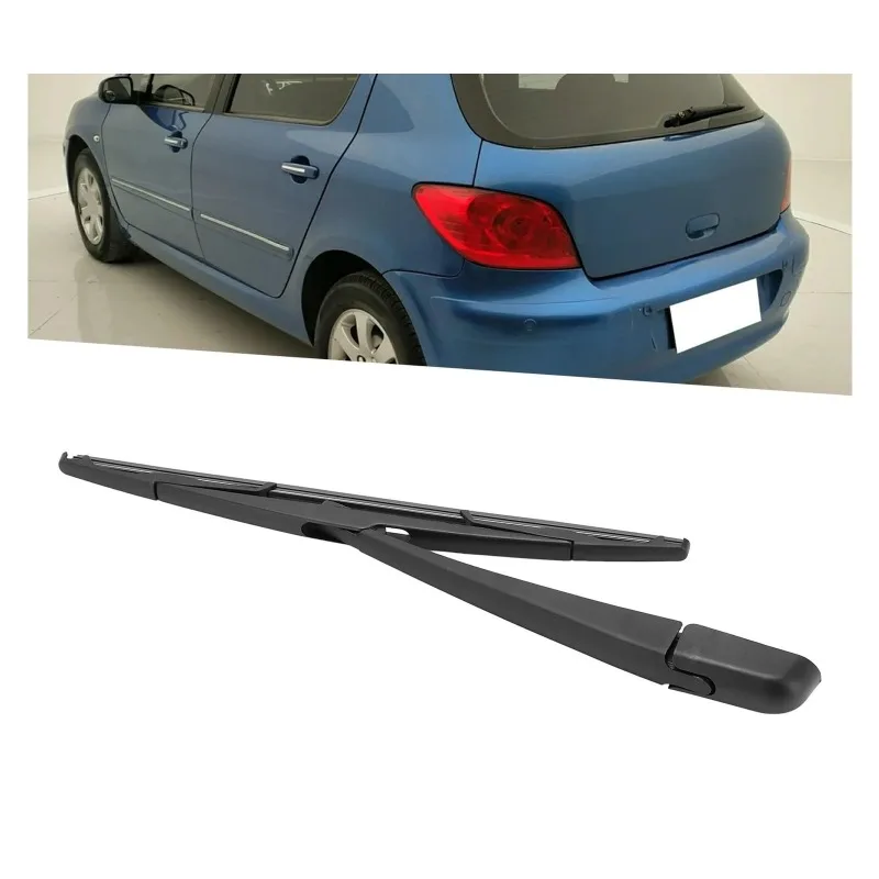 

New 6429T1 Car Rear Windshield Wiper Arm Blade Set 6429T1 Black Replacement for Peugeot 307 2000‑2012 Car Wiper Arm Blade
