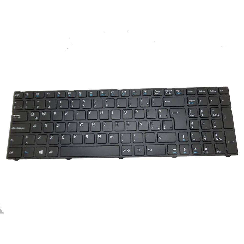 Laptop Keyboard For Pegatron C15 MP-13A86LA-528 0KN0-CN1LA12 Latin America LA New With Black Frame