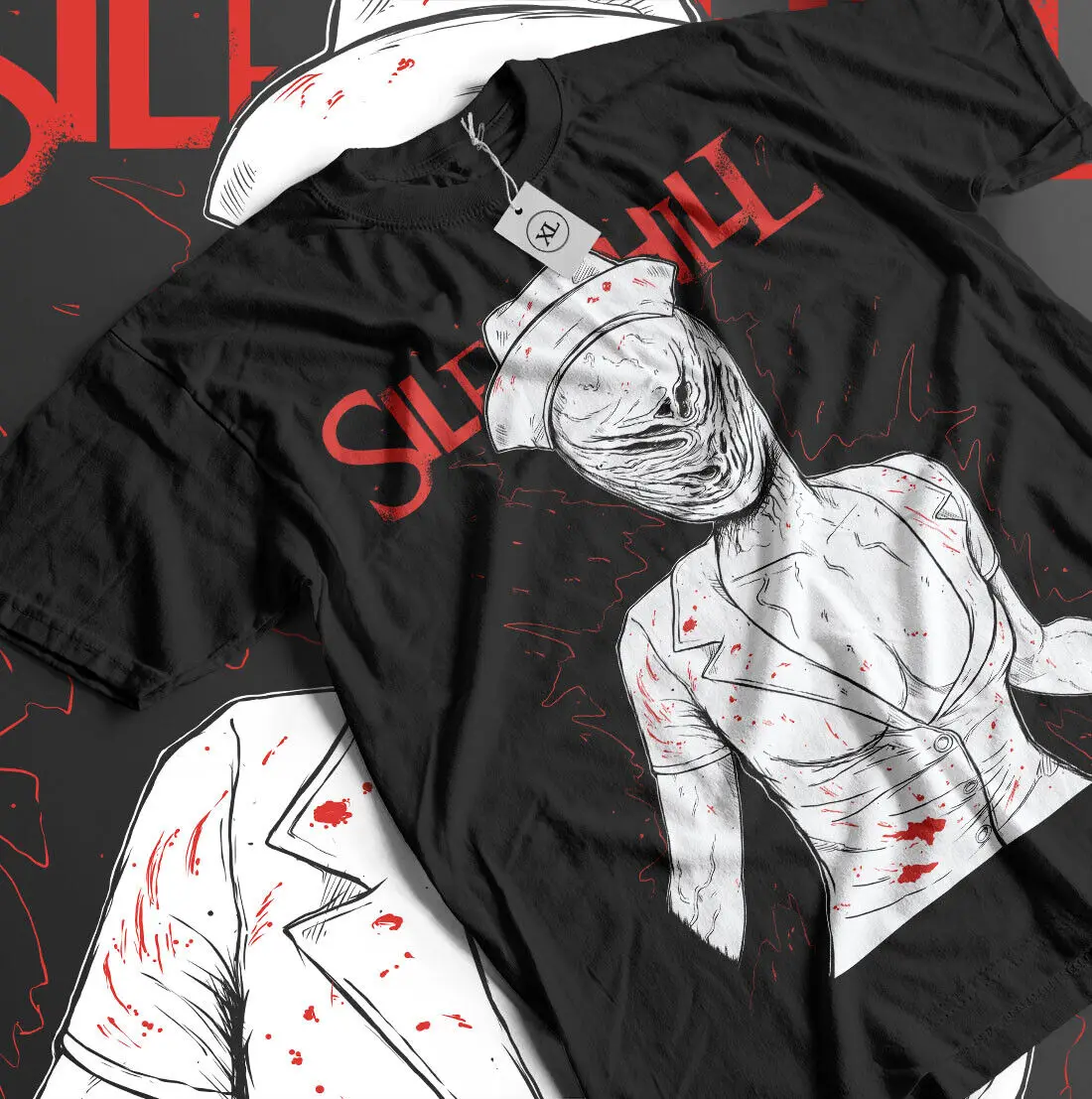 Nurse Silent Hill T-shirt Team Silent Remake Pyramid Head James Maria Shirt