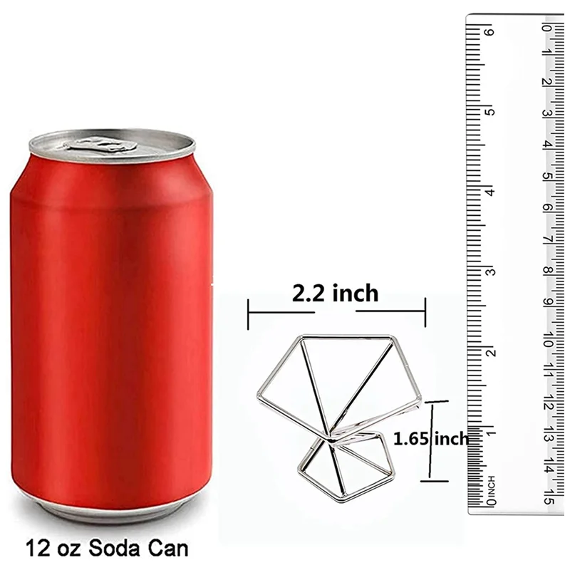 BHTS-Pack 10 حامل نباتات هوائية حامل نباتات الهواء Tillandsias عرض حاوية نباتية لتنقية الهواء حامل السرخس الهوائي، فضي