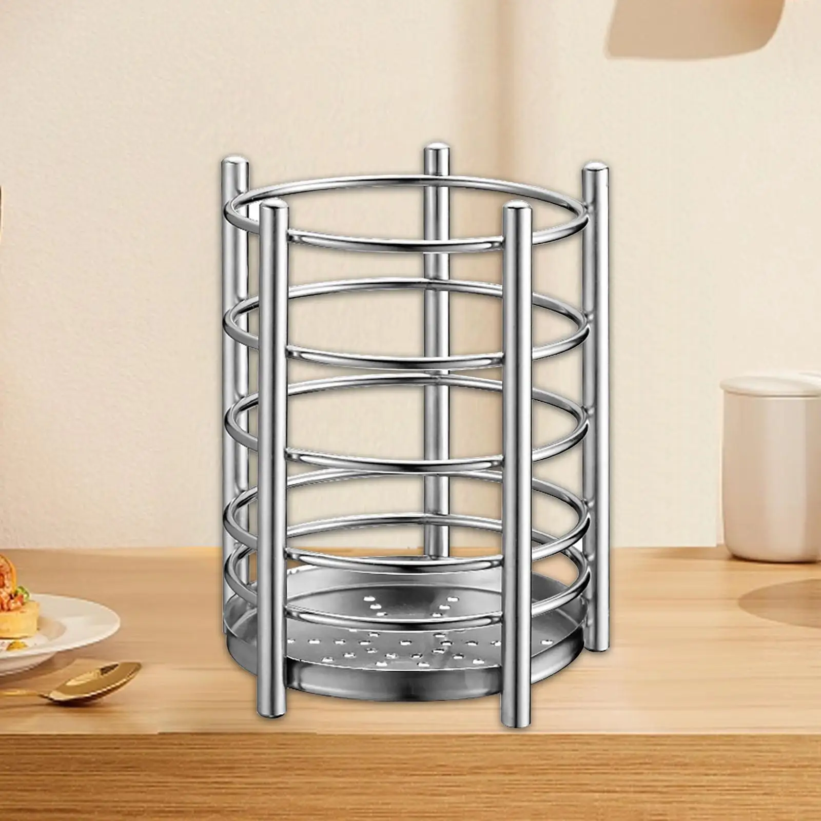 

Chopsticks Cage Kitchen Multifunctional Flatware Storage Drainer Cutlery Organizer Storage Drainer Steel Flatware Drying Rack