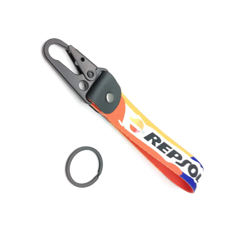 For Honda Repsol Metal Key Ring Hook Key Chain Hanging Strap Lanyards Wrist strap KeyChain Motorcycle Accessories