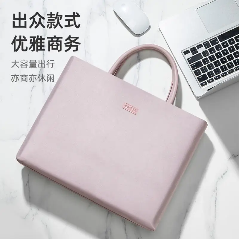 13.3 14 Inch Vrouwen Laptop Tas Draagtas Voor Macbook Air Pro 13 14.2 Huawei Xiaomi Lenovo Dell Asus Acer Hp Handtas Aktetas