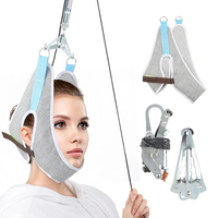 Cervical Neck Tractor Adjustable Cervical Spine Traction Belt Stretch Neck Massager Chiropractic Correction Device Pain Relief