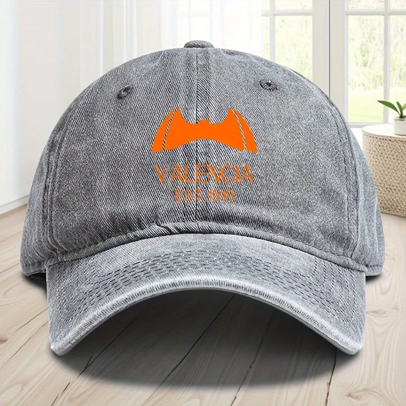 فالنسيا إف سي اسبانيا قبعة بيسبول رياضية لركوب الدراجات قبعة بيسبول عصرية للرجال والنساء متوافقة مع الصيد والسفر في الهواء الطلق