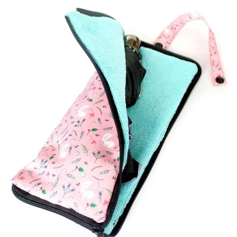 NEW Waterproof Umbrella Stripe Star Cover Absorbent Towel Cloth Printed Umbrella Bag Portable Folding Umbrella Storage Cover