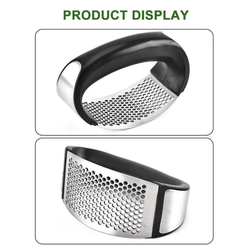 Stainless Steel Garlic Press Crusher Manual Garlic Mincer Chopping Garlic Tool Fruit Vegetable Tools Kitchen Accessories Gadget