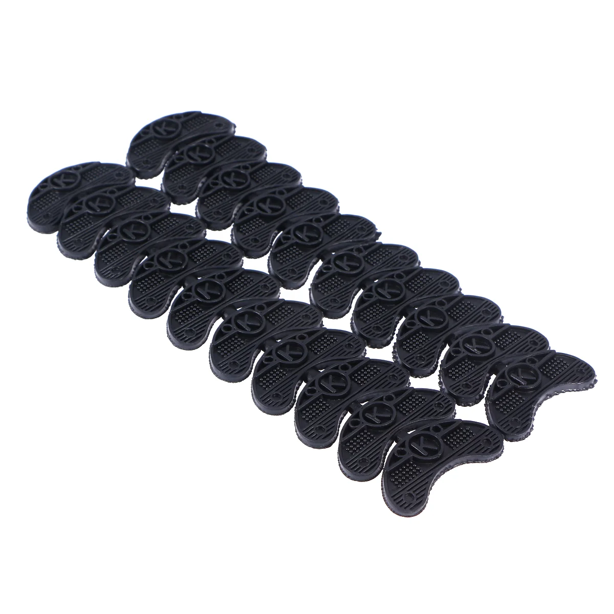 Heel Plates 20Pcs Anti- skid Shoe Heel Taps Shoe Repair Pad Replacement Toe Plates for Shoes ( Black )