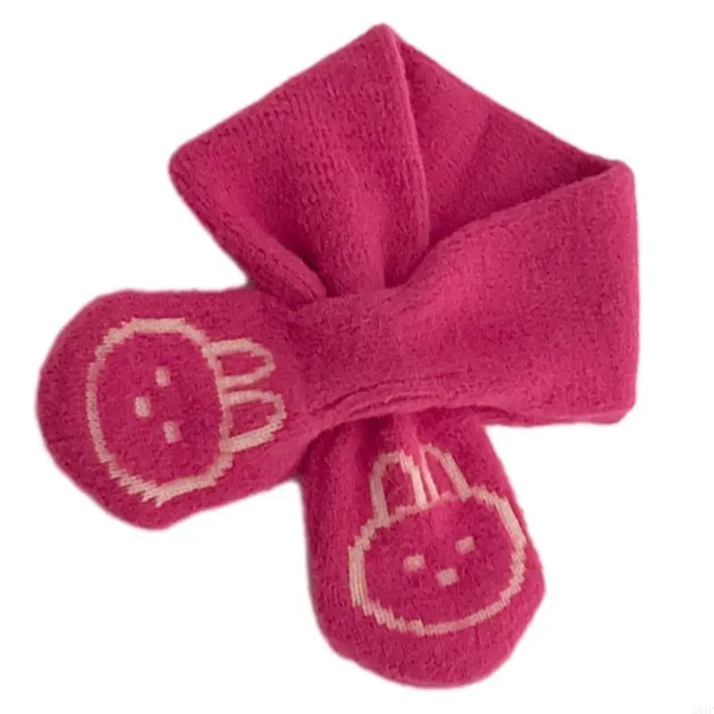 581F Warm Winter Neck Scarf Comfortable Knit Neckerchief Baby Boys Girls Neck Warmer
