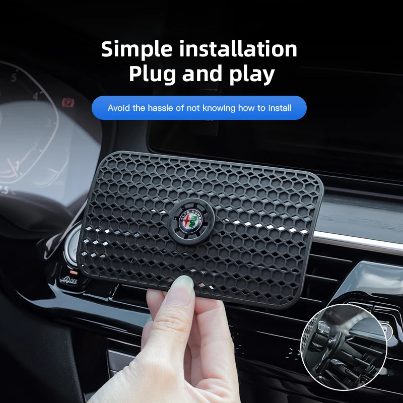 منفذ السيارة حاجز الرياح يندبروف منفذ الهواء يربك تكييف حاجز الرياح ل ألفا روميو 4C 159 166 جوليا 156 ميتو 147 8C GT #2