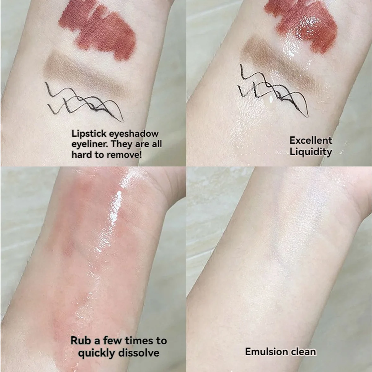 MAFFICK 40 pz Olio Detergente Rosa Camelia Delicato Non irritante Nutriente Idratante Pulizia Profonda Olio Struccante