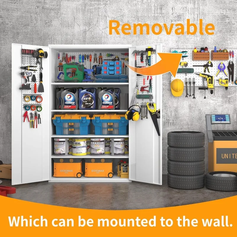 4 ripiani regolabili |