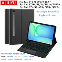 Funda con teclado para Samsung Galaxy Tab A9 Plus, funda para tableta para Tab S8 S9 S10 Plus S7 S9 FE+ S10FE A8 S6 Lite Magic Keyboard Case