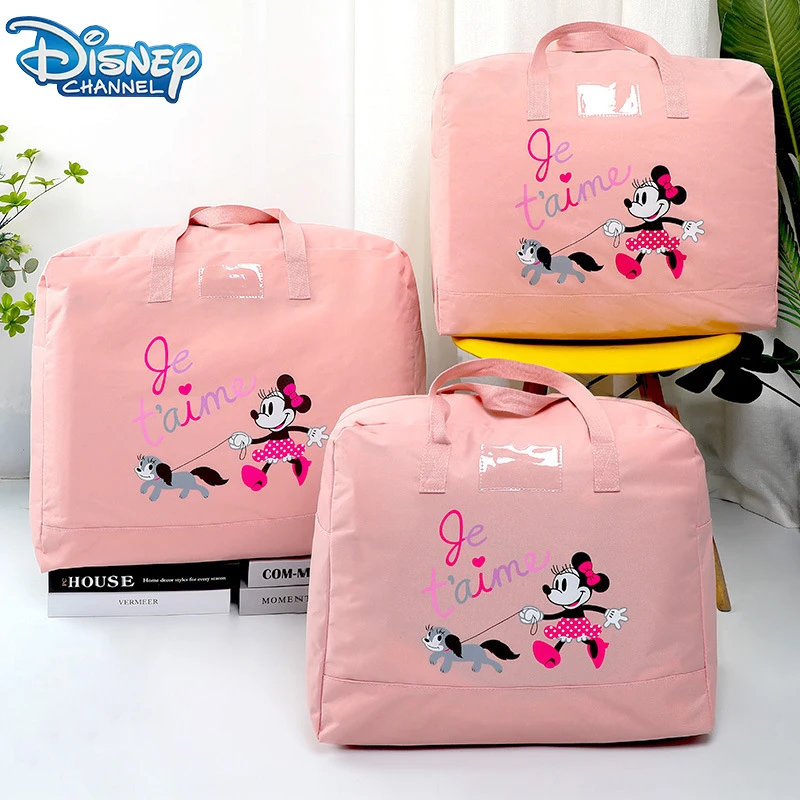 Disney Mickey Minnie Mouse niebieskie duże torby torba kołdra jesień Cartoon śliczne ubrania organizator meble Party prezenty szafa organizator