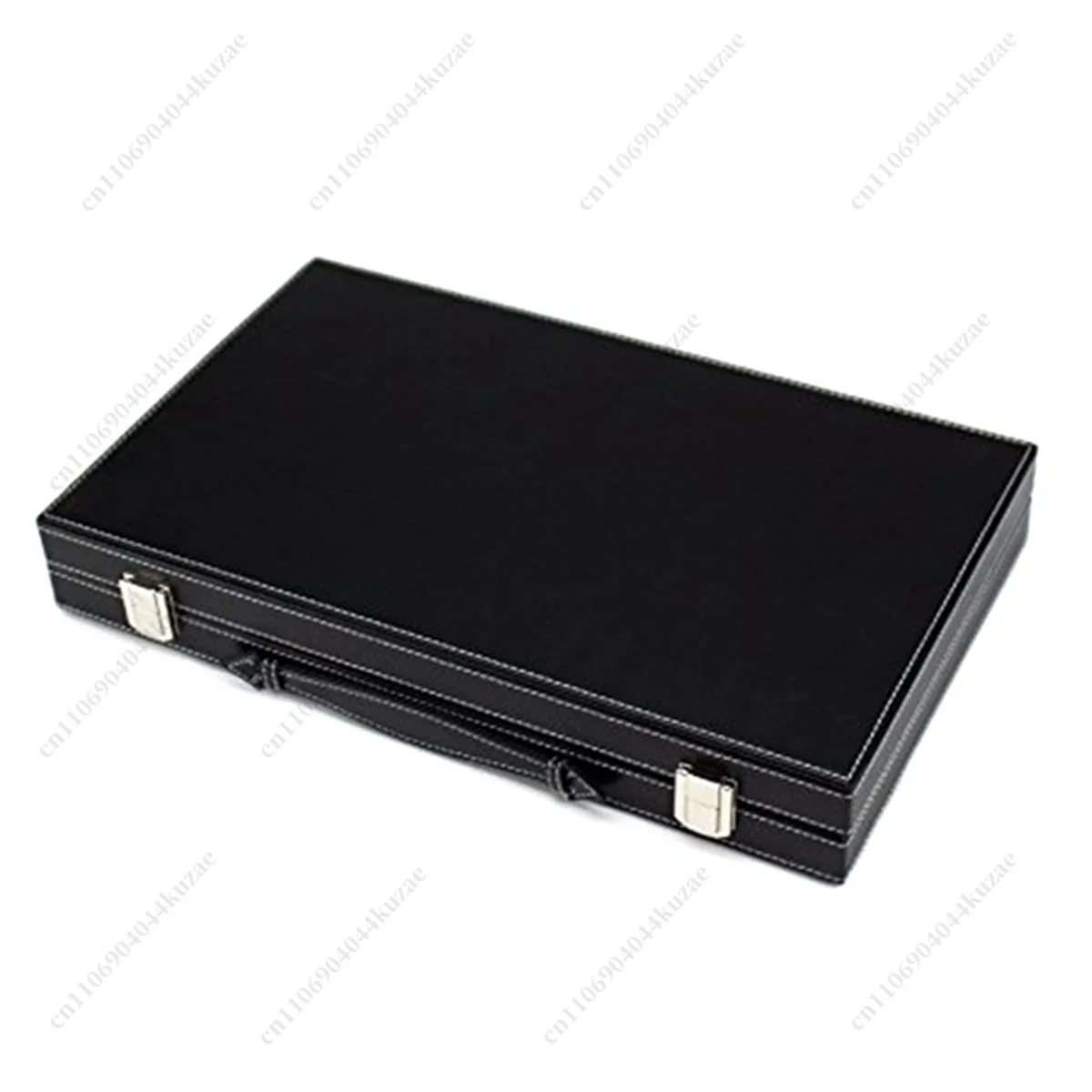 HLH Portable Folding Backgammon Game Set, Classic Strategy Board Game with Premium Leather Case for Adult Travel Use