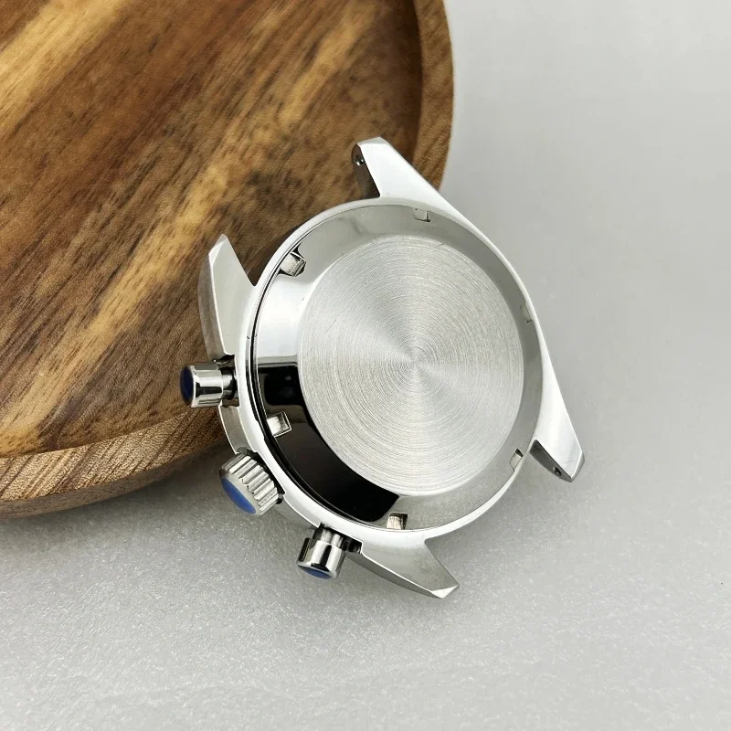 متعددة الوظائف 40 مللي متر Speedmaster ساعة حافظة مناسبة تناسب Omg VK64/63 حركة كوارتز 20 مللي متر الفولاذ المقاوم للصدأ حزام الساعات