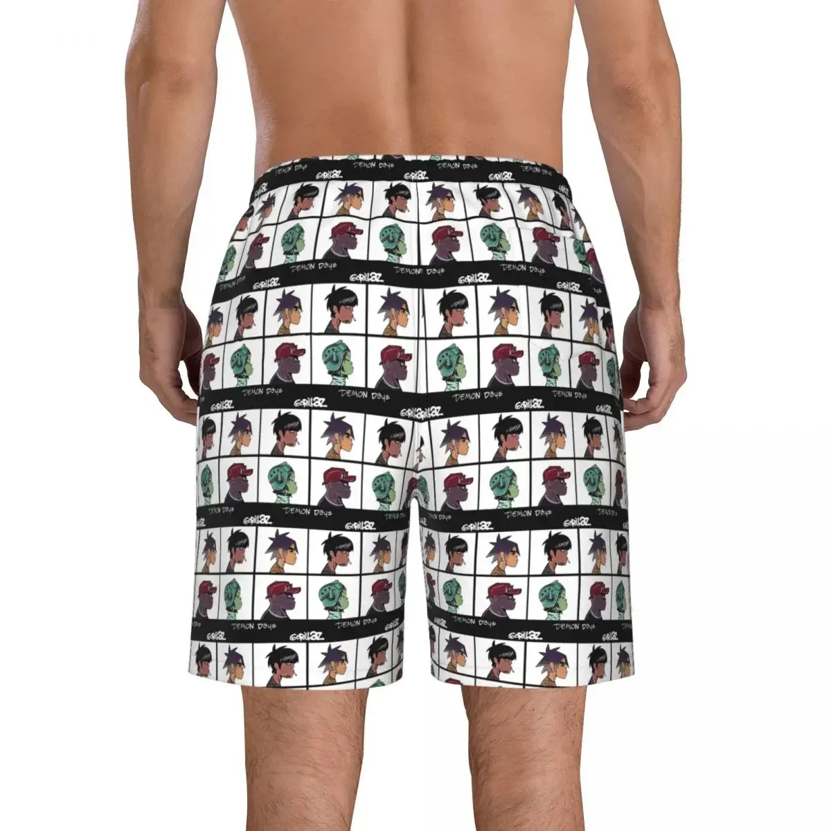 Music Band Gorillaz Trunks Beach Board Shorts Casual Quick Dry Swim Summer Men Pants