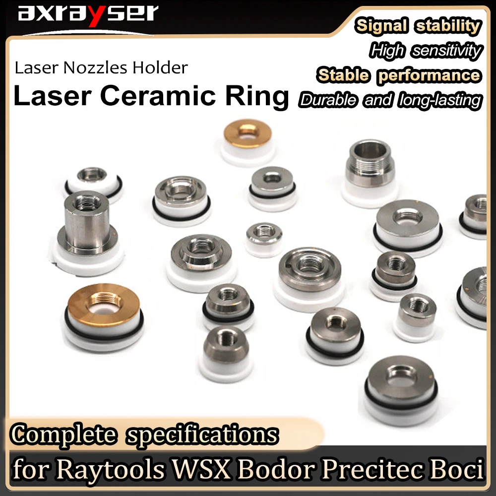

10 шт. керамических лазерных держателей сопел M5 M8 M11 M14 для лазерных головок Raytools WSX Precitec Bodor BOCI для волоконной лазерной резки