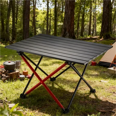 New Launch Extra Wide Top Large Surface Portable Folding Table Outdoor Tables for Group Camping Meal