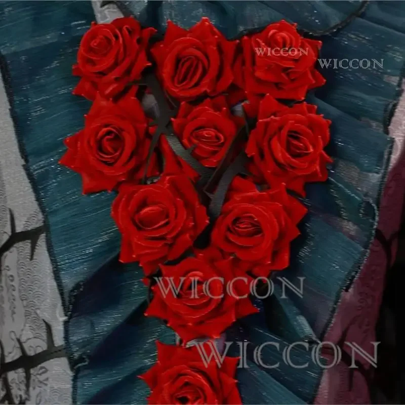 Identity V Emil Patients Cosplay Night Skin Black Gothic Rose FANCY Suit Top Shorts Game Animal Cospacy Party Couple Suit Unisex