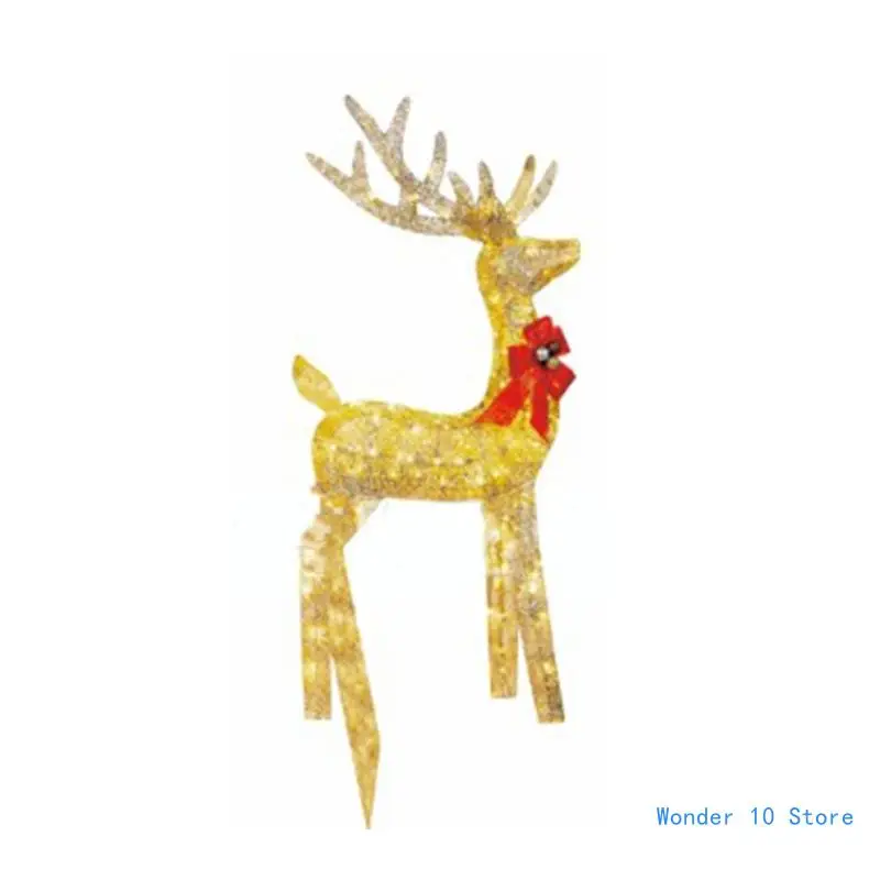 

Mesmerizing Acrylic Reindeer and Sled Christmas Decor, Warm Glow for Christmas