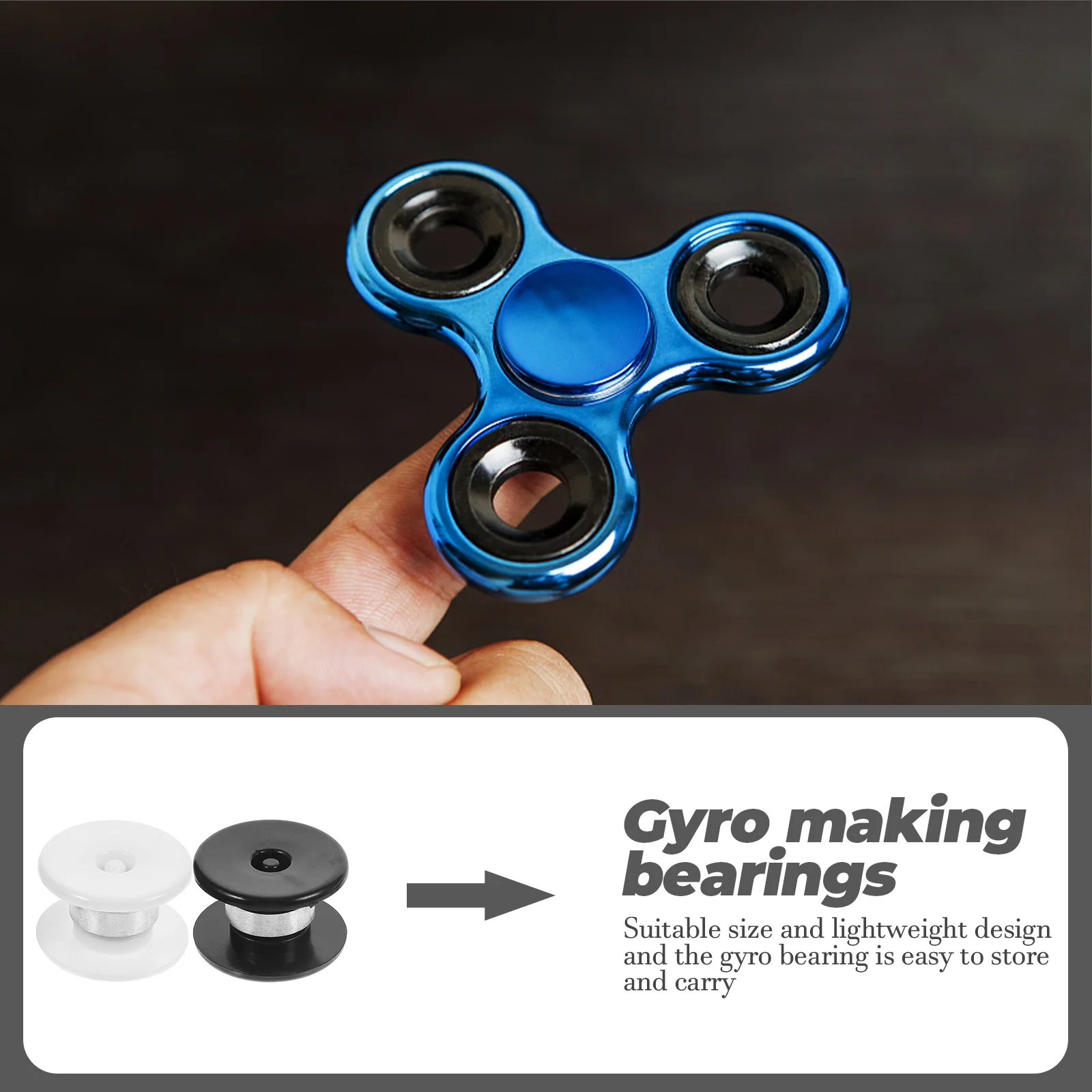 

20 Pcs Gyro Mold DIY Bearings Portable Practical Diy Small Bearings Lightweight Small Metal Jewelry Accessories Craft