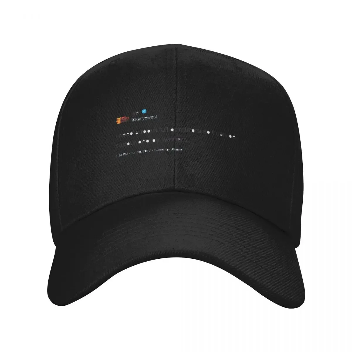 

kanye west tweet Baseball Cap tea Hat custom caps Icon Hood Men Luxury Brand Women's