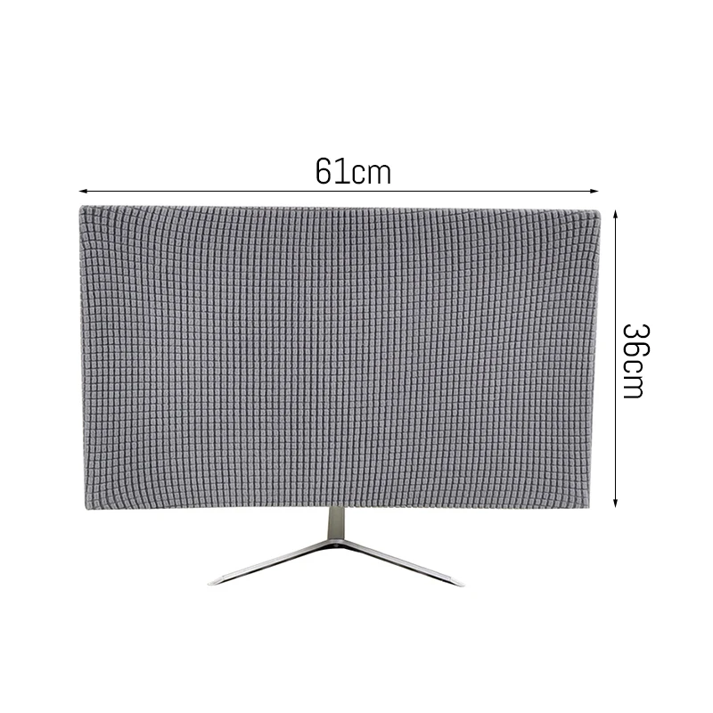 Computerstofkap Hoge elastische polar fleece monitor beschermhoes voor 27 inch desktopcomputer TV Stofdicht ademend