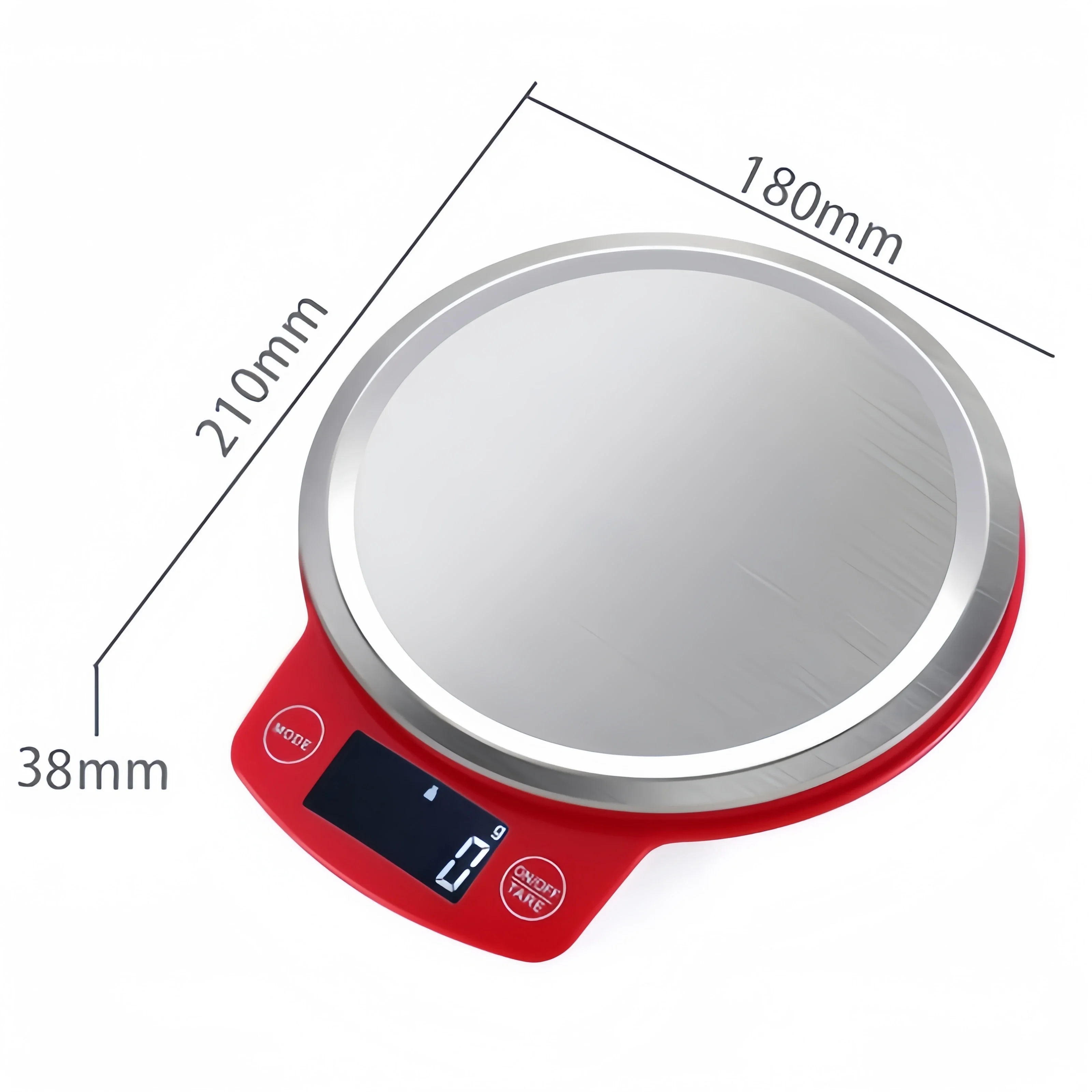 Stainless Steel Kitchen Scale,5kg  Food Balance,High Utility Rate,Digital Display Show Weight in Grams,Ounces