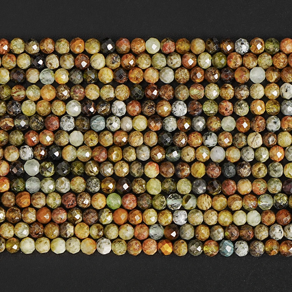 نادر الطبيعية 4 مللي متر العقيق الأخضر الخرز 64-الأوجه تألق Rondelles لفرورة الثروة الريكي صنع المجوهرات أحجار كريمة فريدة من نوعها #3