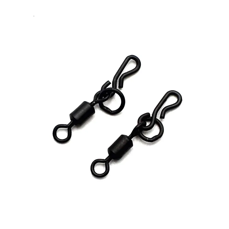 20PCS Carp Fishing Accessories QC Drop Change Off Inline Swivel With Ring Chod Rigs For Carp Fishing Terminal Tackle Equipment