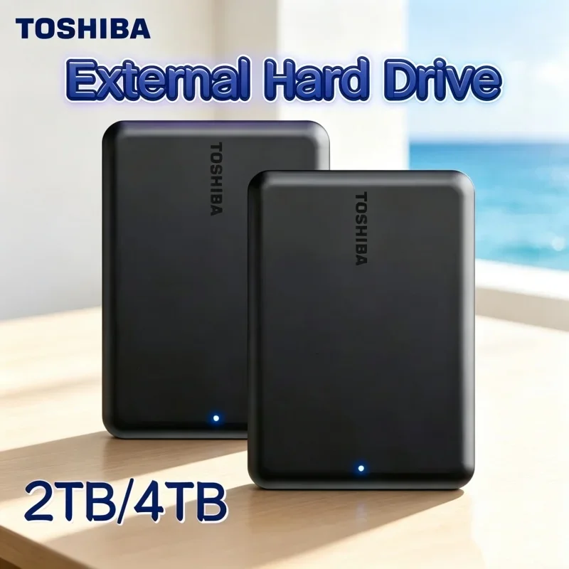 Game Toshiba A5 Series Small Black Portable Hard Drive High-Speed Gen1 2TB/4TB with Mac Multimedia Backup Hard Drive