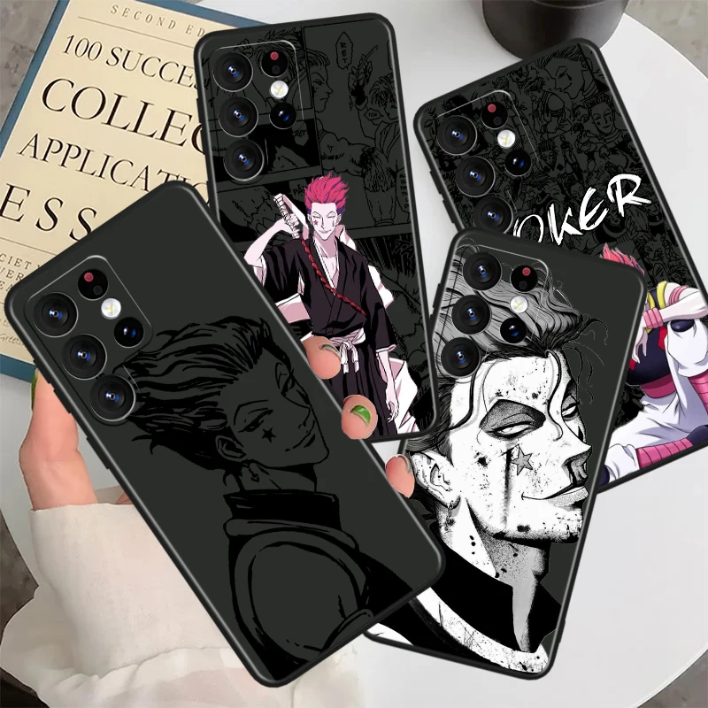 Hunter×Hunter Hisoka For Samsung S24 S23 S22 S21 S20 FE S10e S10 S9 Ultra Plus Plus Soft Silicone Black Phone Case