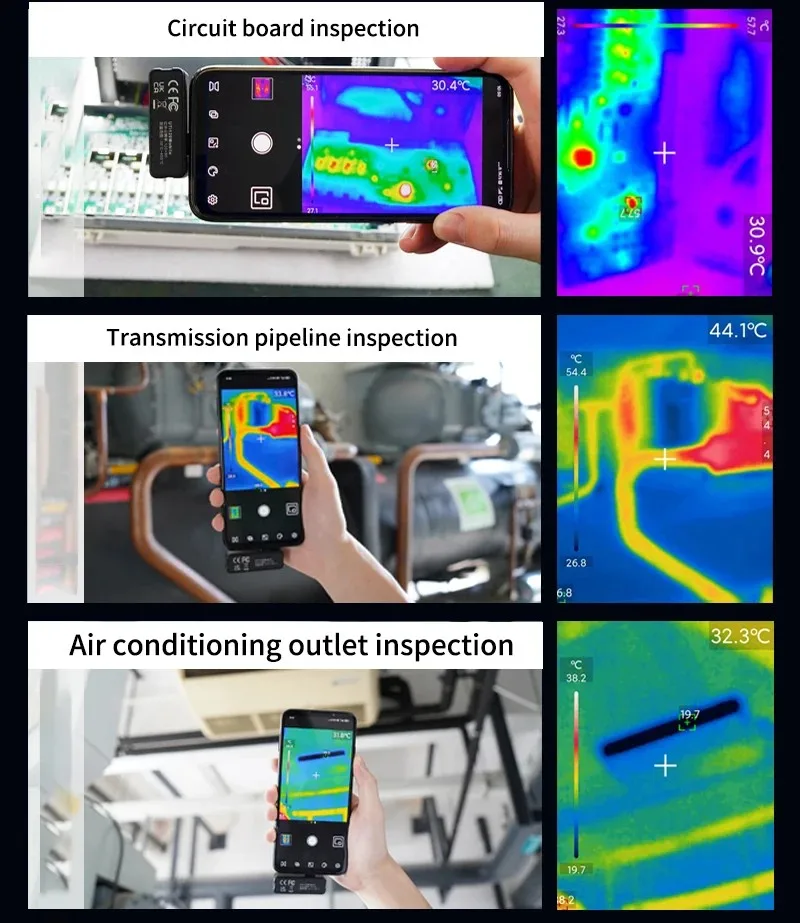 UTi120 Mobile 120MS Industrial Mobile Phone Thermal Imager Camera For IPhone Android Phone External Infrared Imaging