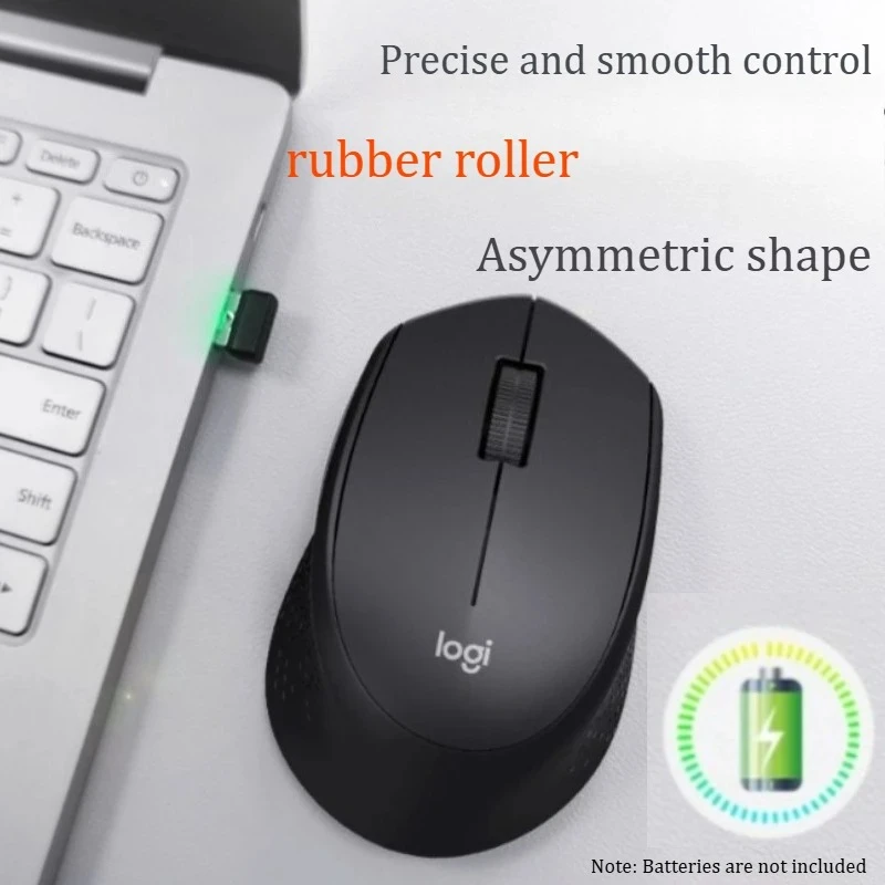 Logitech M280 Wireless Portable Mouse, Comfortable Grip with Accurate Optical Tracking, Suitable for Multi-system and Notebook.